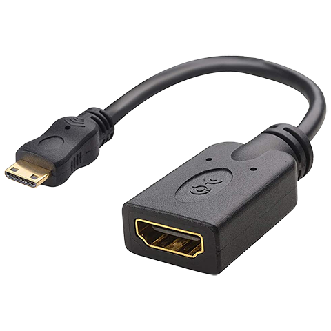 MiniHDMI→HDMI変換アダプタ