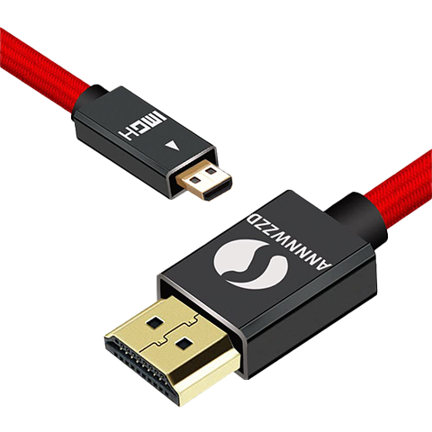 MicroHDMI（Dタイプ）→HDMI（Aタイプ）5m