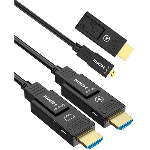 オプチカルHDMIケーブル HDMIケーブル（光ファイバーHDMI）MicroHDMI  30m Active