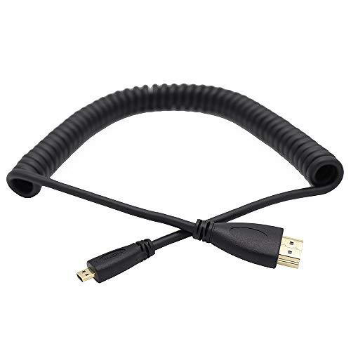 Micro HDMI → HDMI 変換アダプタ（伸縮調整可能 センター型）